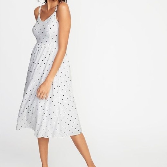 Old Navy Dresses & Skirts - Old Navy Midi Polka Dot Spaghetti Strap Summer Dress Medium